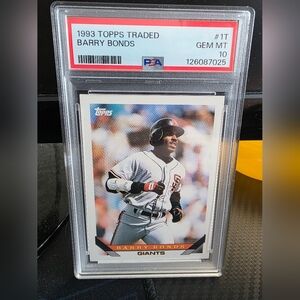 Topps Barry Bonds Baseball Card PSA 10